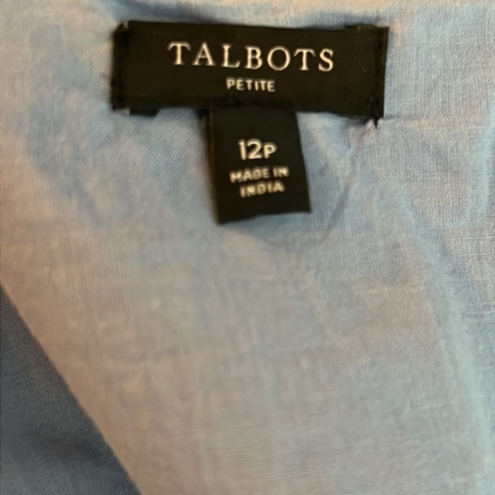 Talbots Blue Embroidered Midi Dress - Picture 5 of 7
